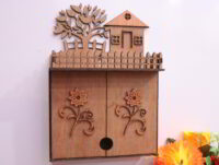 Laser Cut Wooden Key Storage Cabinet Key Holder Box 3mm Free Vector