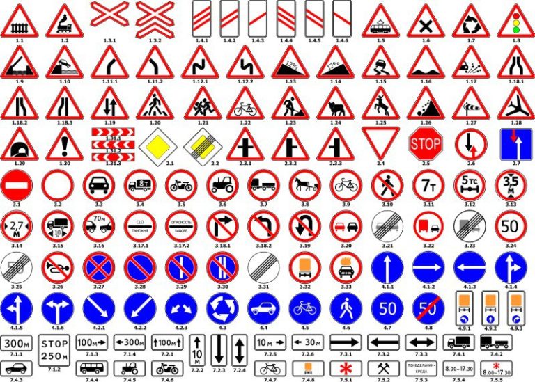 Road Sign Vector Set Free Vector - ARABIC CNC