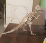 Laser Cut Tyrannosaurus Dinosaur 3D Puzzle 3mm Free Vector