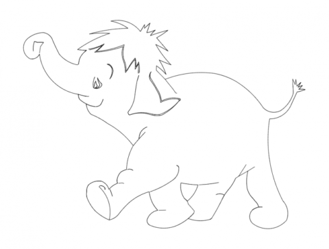 Elephant Boby Free DXF File    for Free Download