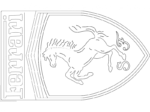 Ferrari Logo Free DXF File    for Free Download