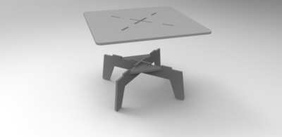 Laser Cut Table 750x750x350 Free DXF File    for Free Download