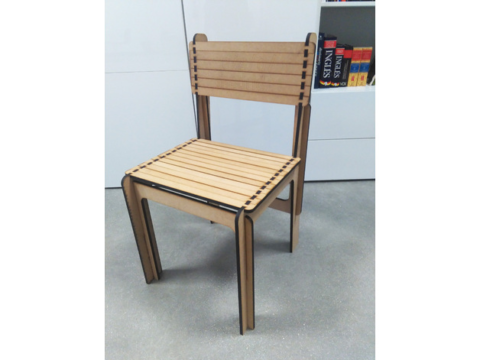 Opensource Laser Cut Chair Free DXF File    for Free Download