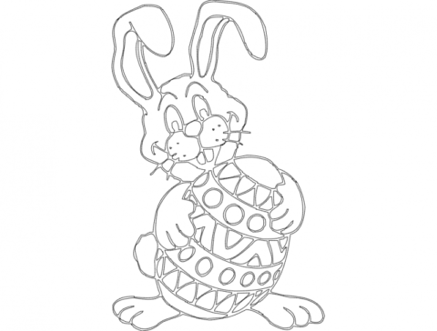 Osterhase (rabbit) Free DXF File    for Free Download