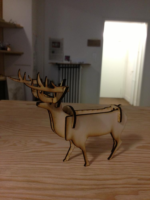 Stag Deer Free DXF File    for Free Download