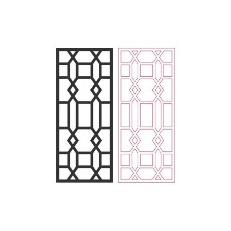 Beautiful Living Room Partition Pattern Free DXF File    for Free Download