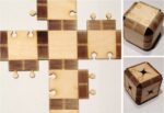 Laser Cut Foldable Wood Cube Free DXF File    for Free Download