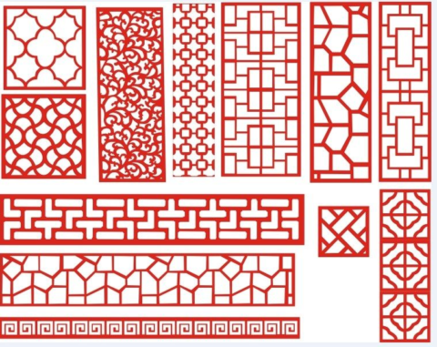 Laser Cut Pattern Screen 112 Free DXF File    for Free Download