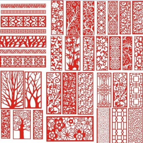 Laser Cut Pattern Screen 113 Free DXF File    for Free Download