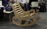 Laser Cut Wooden Chair Template Free DXF File    for Free Download