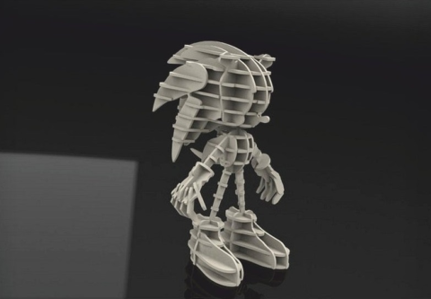 Sonic 3mm Free DXF File    for Free Download