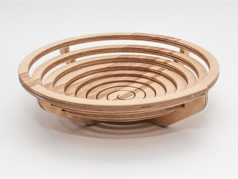 Archimedes Spiral Bowl Laser Cut CNC Plans PDF File