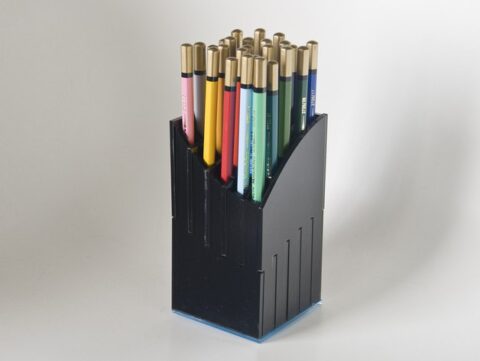 Laser Cut Pencil Holder DXF File