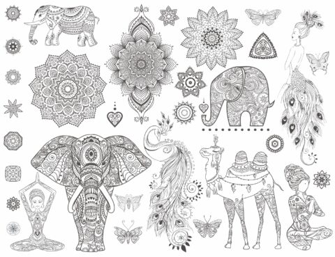 Ornamental Set Free Vector