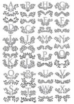 Floral Letters Free Vector