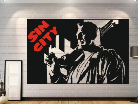 Sin City Poster Wall Decor Free Vector