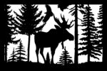 24 X 36 Moose Eagle Plasma Art DXF File