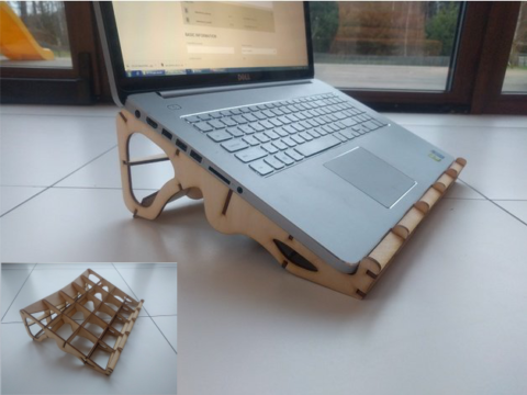 Laser Cut 17inch Laptop Stand 3