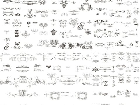 Decoration Pack Vector Free Vector