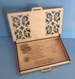 Laser Cut Engraved Wood First Communion Jewelry Box PDF File