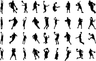 Basketball Silhouettes Free Vector