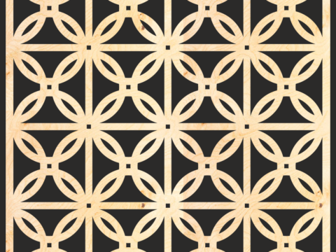 Decorative Wood Grilles Panels Pattern Free Vector
