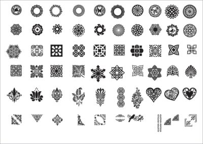 Diverse Patterns Collection DXF File