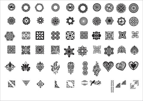 Diverse Patterns Collection DXF File