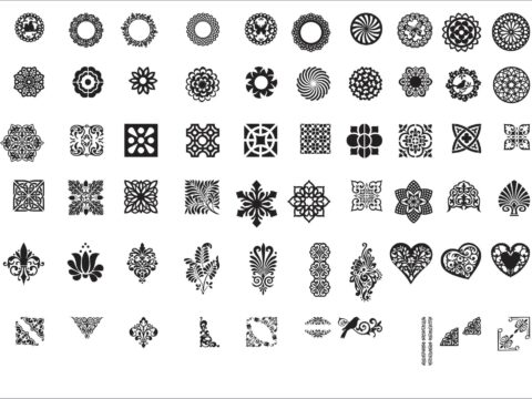 Diverse Patterns Collection DXF File