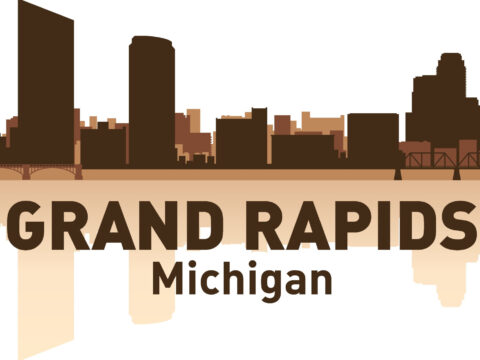 Grand Rapids Skyline Free Vector