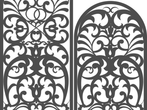 Arch Screen Pattern DXF File