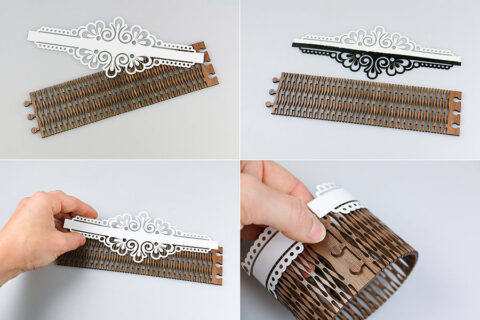 Laser Cut Wedding Napkin Rings PDF File