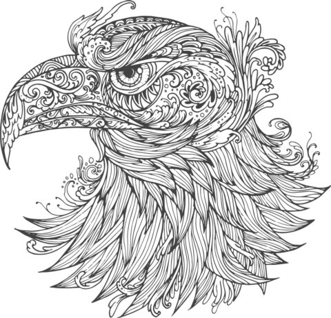 Ornamental Eagle Vector Free Vector