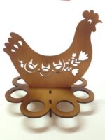Easter Egg Tray Holder Stand Chicken Laser Cut Free Vector