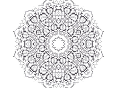 Mandala For Coloring 8 Free Vector