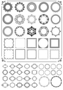 Ornamental Frames Free Vector