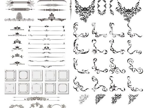 Dividers and Design Elements Free Vector