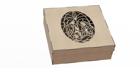 Wood Laser Cut Box Free Vector