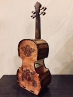 Laser Cut Cello Violin Tea House Free Vector