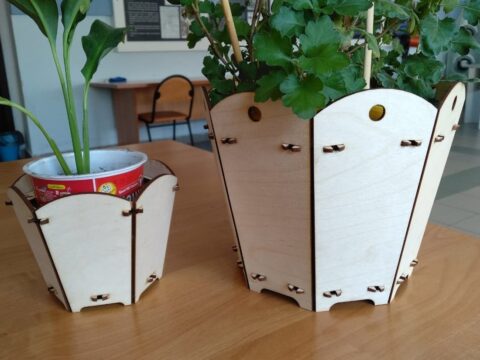 Laser Cut Plant Stand Home Decor 3mm Free Vector