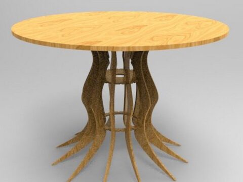 Rustic Outdoor Table DXF File