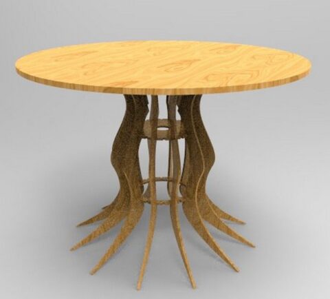 Rustic Outdoor Table DXF File