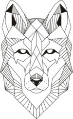 Wolf Lineart Free Vector