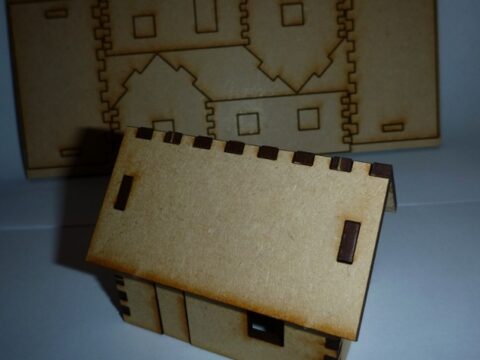 Tiny Laser Cut House DXF File