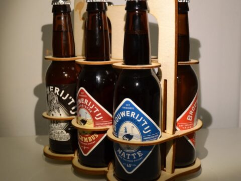 Laser Cut Beer Crate Six Pack 4mm Plywood SVG File