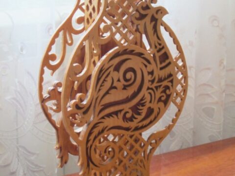 Laser Cut Decorative Vase Template Free Vector