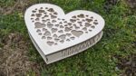 Laser Cut Decorative Heart Shaped Box Free Vector