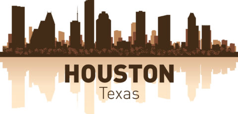 Houston Skyline Free Vector