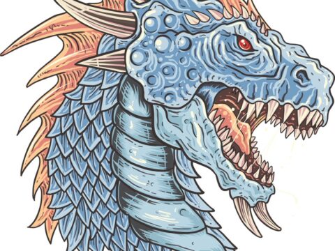 Dragon Art T-shirt Print Free Vector