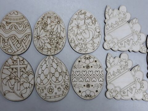 Laser Cut Easter Decorations Free Vector